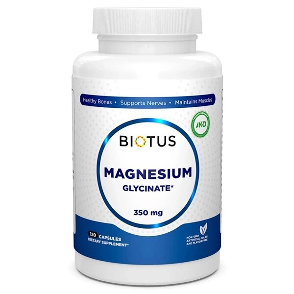 Мікроелемент Магній Biotus Magnesium Glycinate 120 Caps від компанії Придбай - фото 1