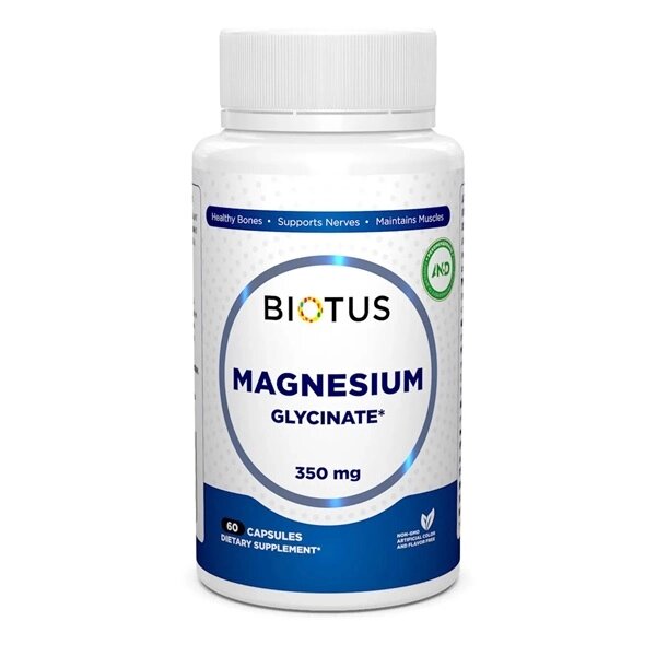 Мікроелемент Магній Biotus Magnesium Glycinate 60 Caps від компанії Придбай - фото 1