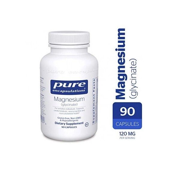 Мікроелемент Магній Pure Encapsulations Magnesium (glycinate) 120 mg 90 Caps PE-00174 від компанії Придбай - фото 1