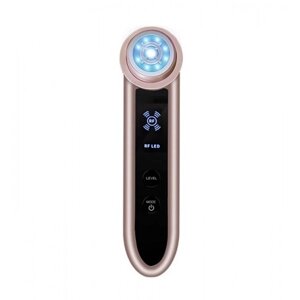 Мікротоковий масажер для обличчя Black Owl RF + Світлотерапія + EMS + Холодні Компреси (422)