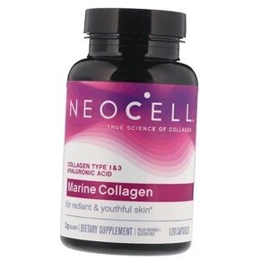 Морський колаген та Гіалуронова кислота Marine Collagen Neocell 120капс (68342008)