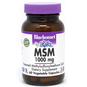 MSM 1000 мг Bluebonnet Nutrition 60 вегетаріанські капсули