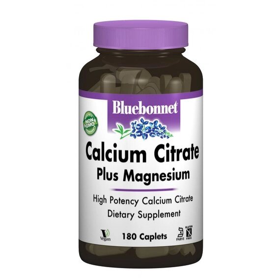 Мультимінеральний комплекс Bluebonnet Nutrition Calcium Citrate Plus Magnesium 180 Caplets від компанії Придбай - фото 1