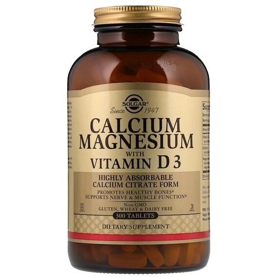 Мультимінеральний комплекс Solgar Calcium Magnesium with Vitamin D3 300 Tabs від компанії Придбай - фото 1