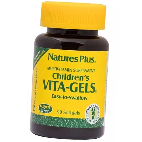 Мультивітаміни дитячі в легкоглотаемих капсулах Children's Vita-Gels Nature's Plus 90гелкапс (36375176) від компанії Придбай - фото 1