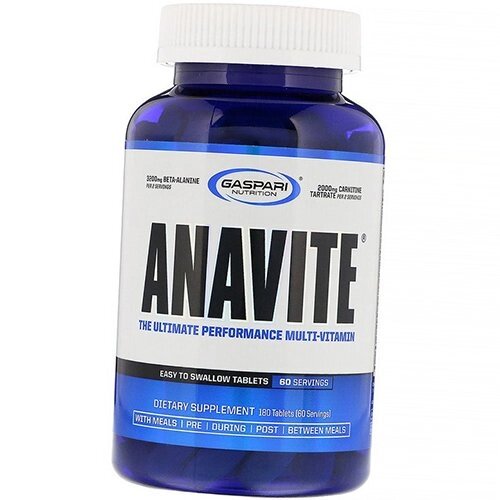 Мультивітаміни для максимальної працездатності Anavite Gaspari Nutrition 180таб (36161001) від компанії Придбай - фото 1