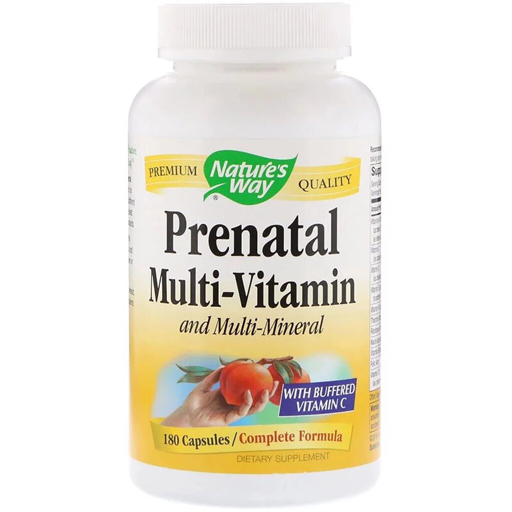 Мультивітаміни для вагітних Nature's Way Prenatal Multi-Vitamin and Multi-Mineral 180 капсул (NWY45130) від компанії Придбай - фото 1