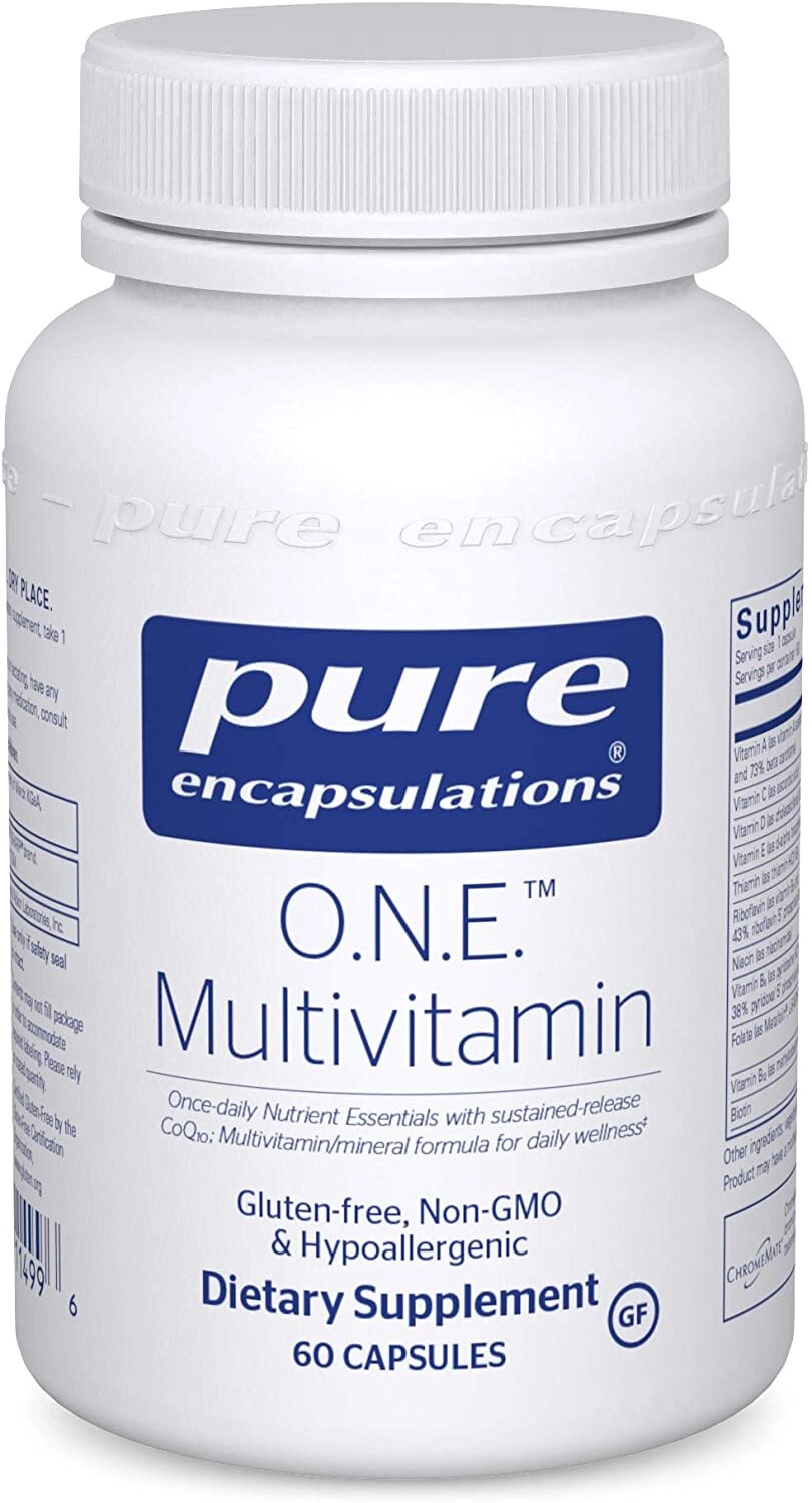 Мультивітаміни та мінерали ONE Multivitamin Pure Encapsulations 1 на день 60 капсул від компанії Придбай - фото 1