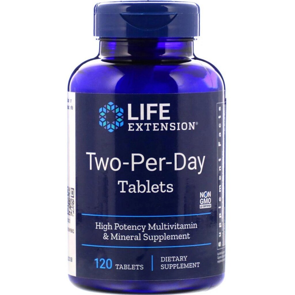 Мультивітаміни Two-Per-Day Tablets Life Extension 120 таблеток від компанії Придбай - фото 1