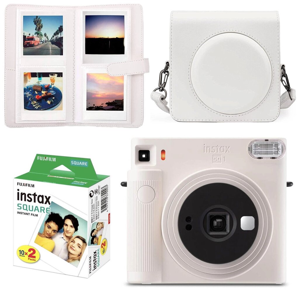 Набір камери Fujifilm Instax Square SQ1/Фотопапір 20 шт/Чехол/Фотоальбом 80 фото Білий (2148686566) від компанії Придбай - фото 1