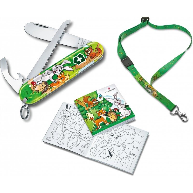 Набір подарунковий дитячий Victorinox My First Children Set Animal Edition Rabbit ніж 84 мм / 9 функцій (0.2373. E2) від компанії Придбай - фото 1