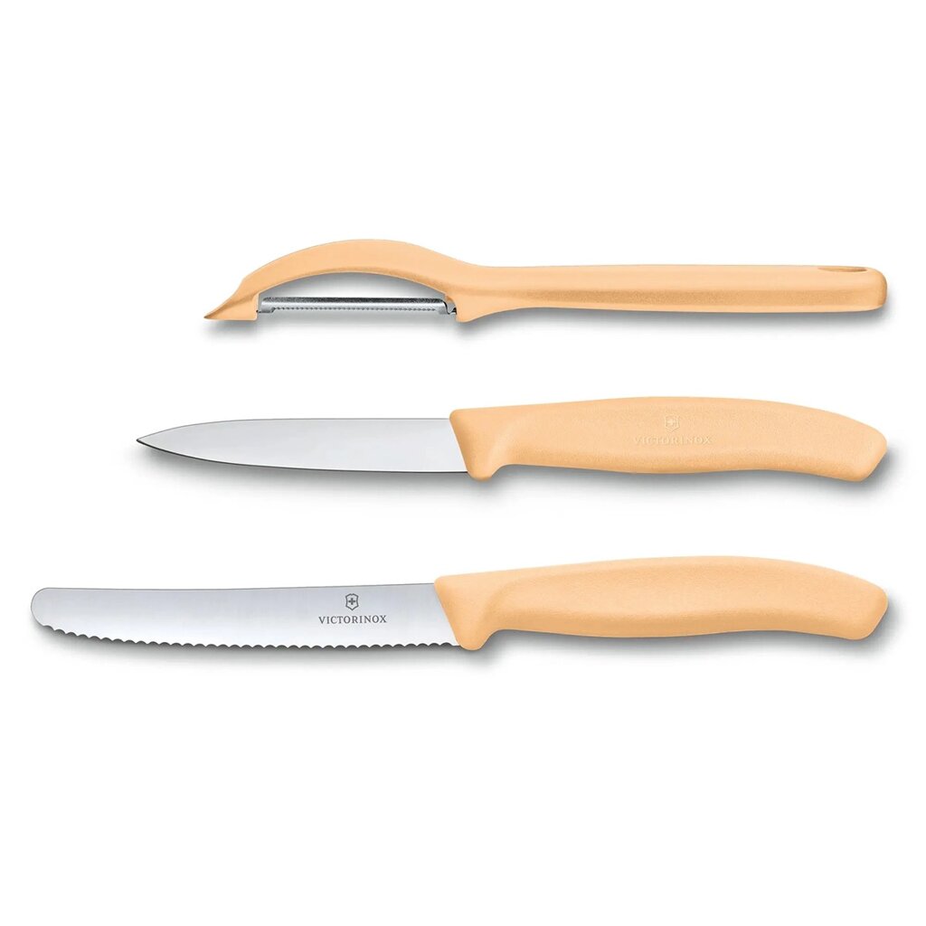 Набір Victorinox Swiss Classic Trend Colors Paring Knife Set with Universal Peeler Світло-жовтогарячий (6.7116.31L92) від компанії Придбай - фото 1