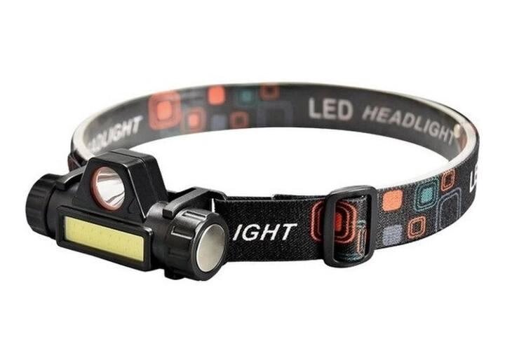 Налобний ліхтар із вбудованим магнітом BL-872-XPE+СOB Black MicroUSB Feel Fit від компанії Придбай - фото 1