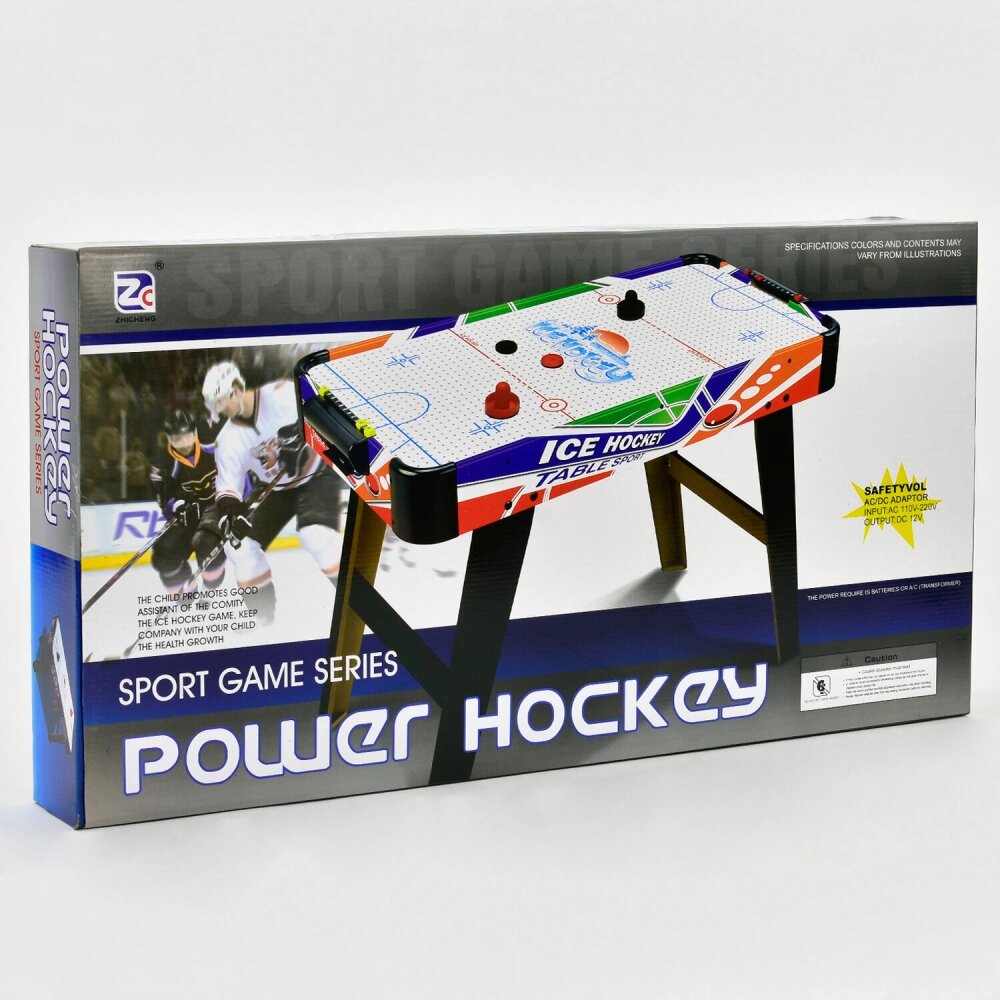 Настільна гра Аерохокей Zhicheng Power Hockey 80 х 42.5 х 60 см Різнобарвний (63321) від компанії Придбай - фото 1