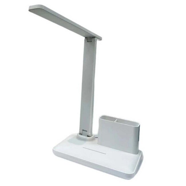 Настільна лампа акумуляторна CNV Portable Desk Lamp BL-3301 9068 із органайзером White від компанії Придбай - фото 1