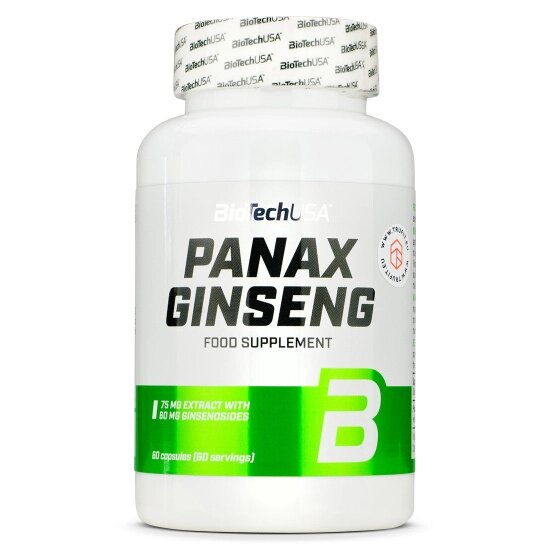 Натуральна добавка для спорту BioTechUSA Panax Ginseng 60 Caps від компанії Придбай - фото 1