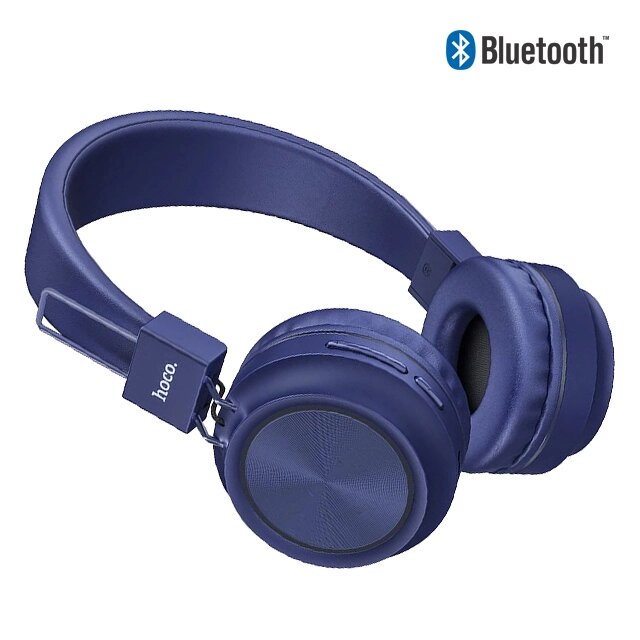 Навушники Bluetooth HOCO W25 Promise бездротові навушники зі складними амбушюрами Синій від компанії Придбай - фото 1