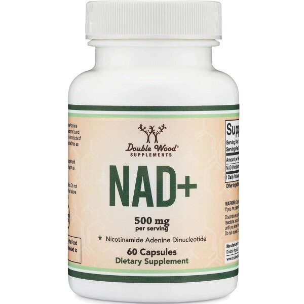 Ніацин Double Wood Supplements NAD+ (Nicotinamide Adenine Dinucleotide) 500 mg 60 Caps від компанії Придбай - фото 1