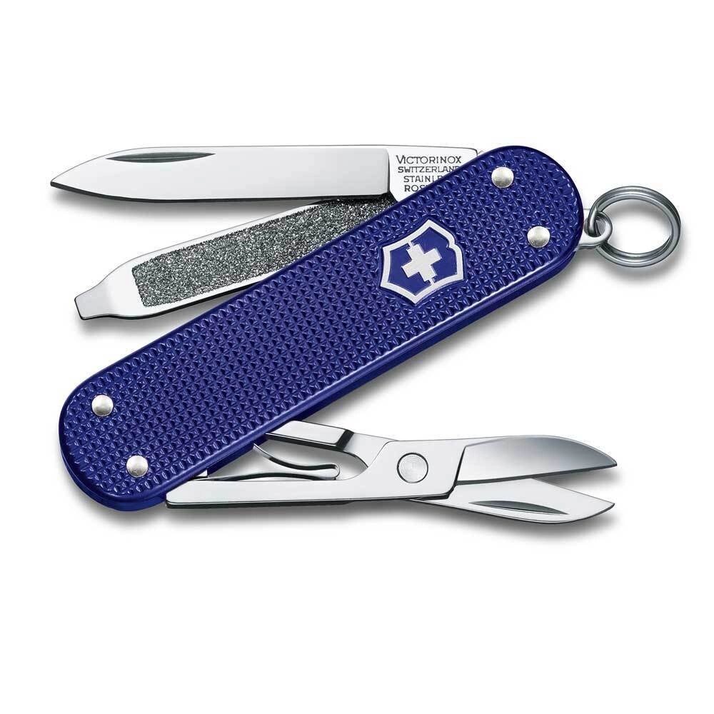 Ніж-брелок Victorinox Classic SD Alox Colors Minty Mint 58 мм, 5 функцій, Синій (0.6221.222G) від компанії Придбай - фото 1