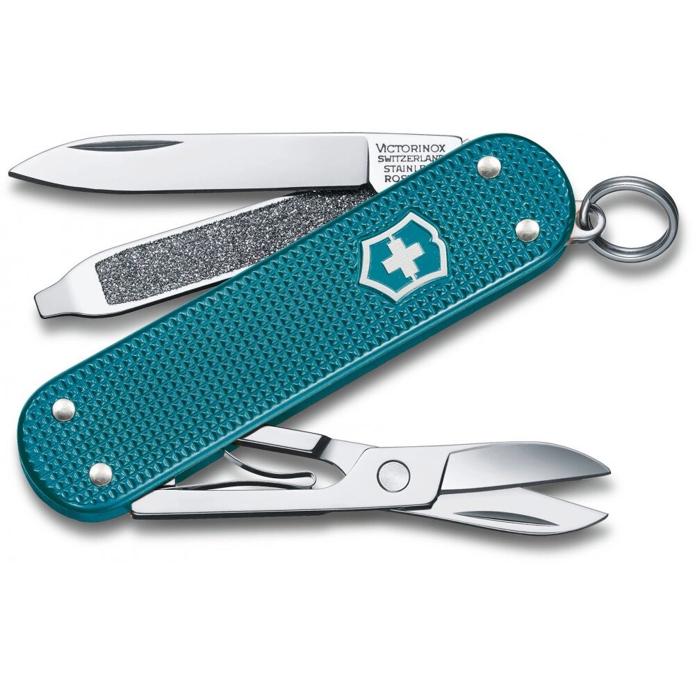 Ніж-брелок Victorinox Classic SD Alox Colors Wild Jungle 58 мм, 5 функцій, Зелений (0.6221.242G) від компанії Придбай - фото 1