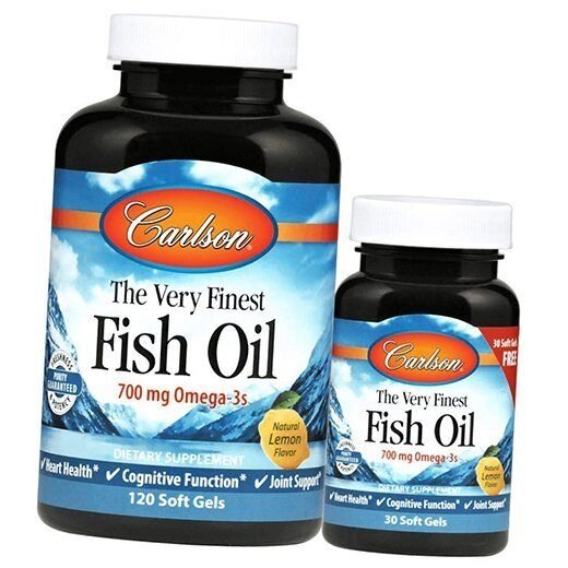 Норвезьке Рибне Масло, Fish Oil, Carlson Labs 150 капсул Лимон (67353011) від компанії Придбай - фото 1