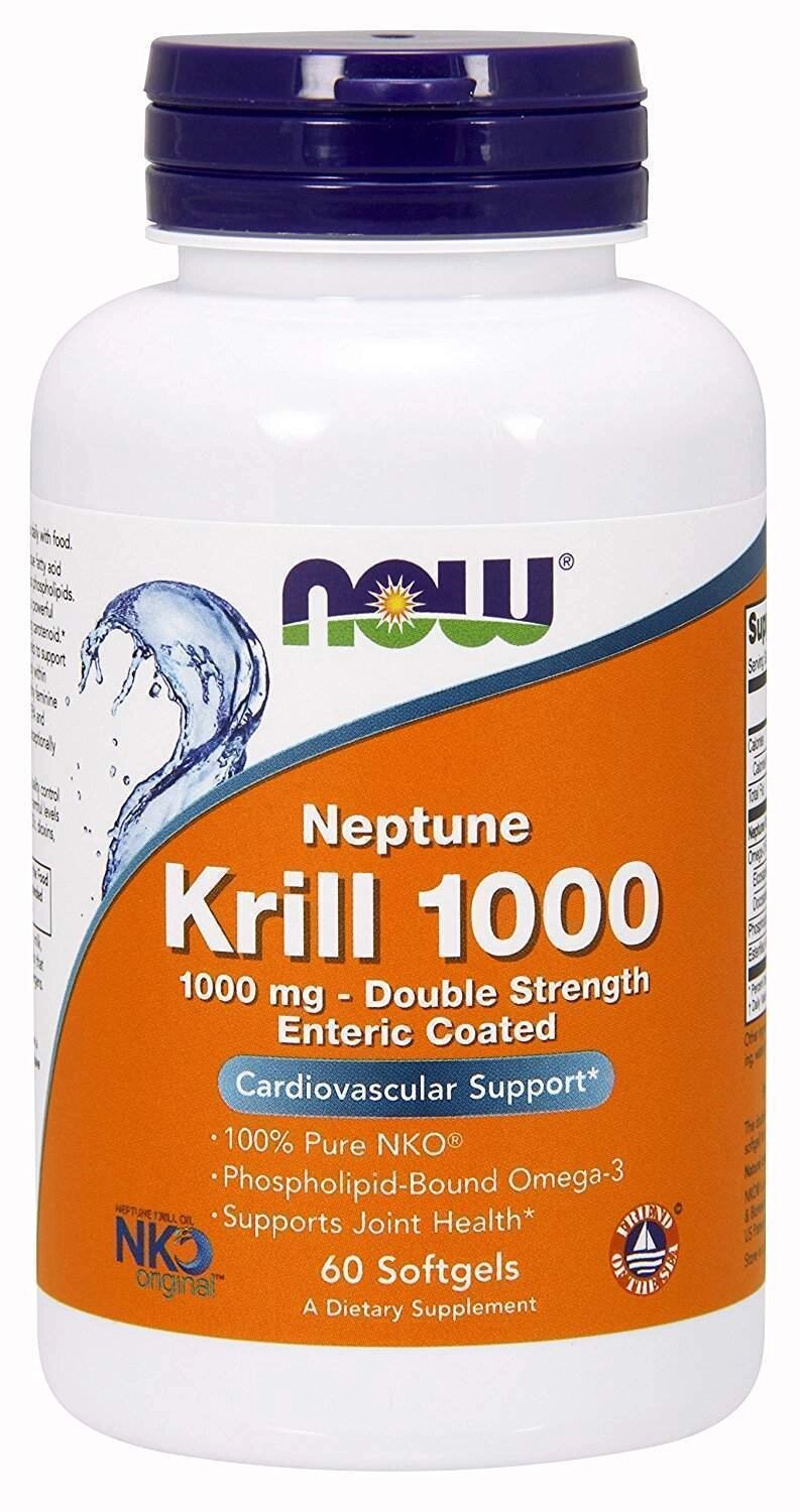 Олія криля Now Foods подвійна сила 1000 мг 60 капсул від компанії Придбай - фото 1