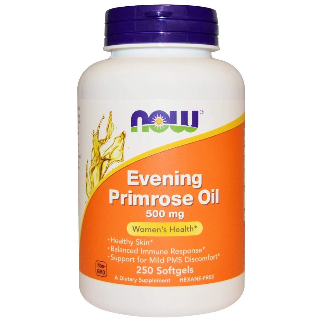 Олія вечірньої примули Evening Primrose Oil Now Foods 500 мг 250 капсул від компанії Придбай - фото 1