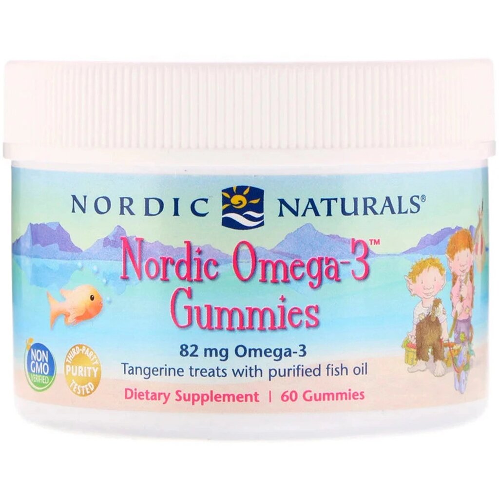 Омега-3 Nordic Naturals Omega-3 Смак Мандарина 60 жувальних цукерок від компанії Придбай - фото 1