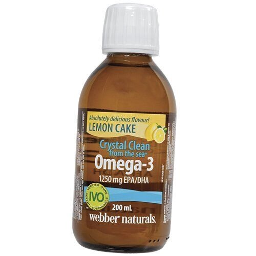 Омега 3 Рідка Crystal Clean from the Sea Omega-3 1250 Webber Naturals 200мл Лимон (67485001) від компанії Придбай - фото 1