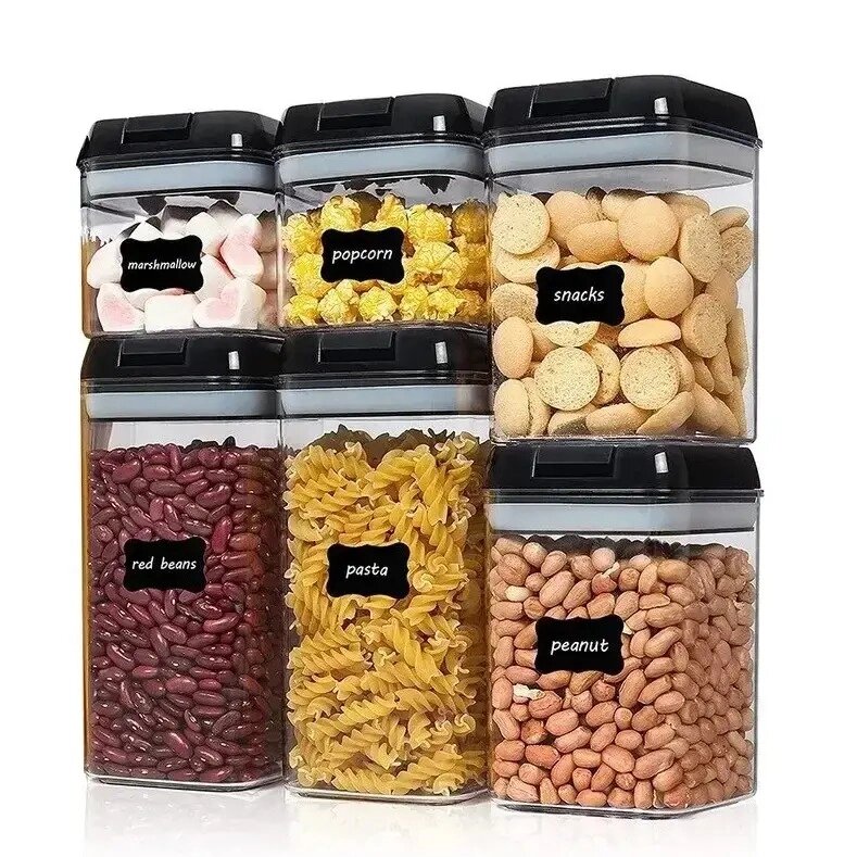 Органайзер пластиковий для сипких VigohA Food storage container set 5 шт від компанії Придбай - фото 1