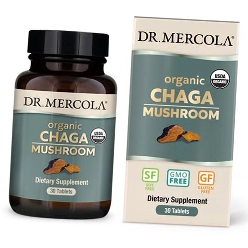 Органічний Гриб Чага Organic Chaga Mushroom Dr. Mercola 30таб (71387011) від компанії Придбай - фото 1