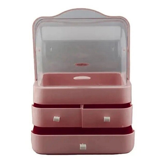 Організатор для косметики настільний Stenson Cosmetics Storage Box LD-288 Pink від компанії Придбай - фото 1