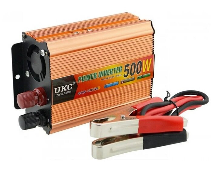 Перетворювач автомобільного струму UKC 500W AC/DC 12-220 V інвертор напруги (1756375722) від компанії Придбай - фото 1