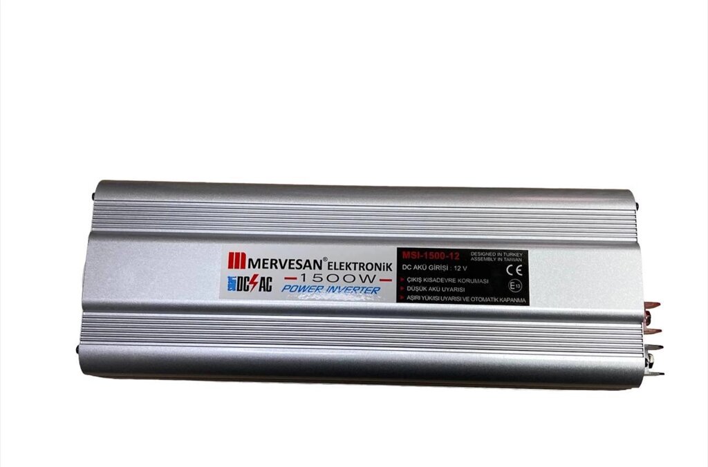 Перетворювач напруги автомобільний інвертор Mervesan 1500W 12V 220V (1756375630) від компанії Придбай - фото 1