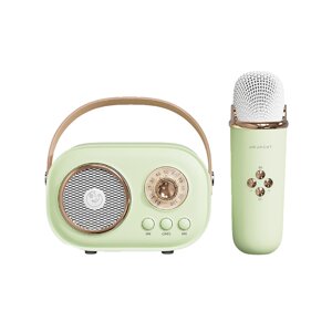 Портативна колонка Lugi з мікрофоном Platinum C-20 BT/TF/USB/FM з вологозахистом 5 Вт зелена (C20GR)