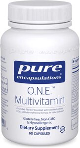 Мультивітаміни та мінерали ONE Multivitamin Pure Encapsulations 1 на день 60 капсул