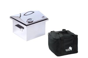 Коптильня з термометром Smoke House S DeLuxe 300х300х250 мм (1153746518)
