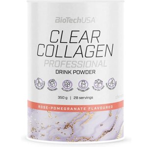 Хондропротектор для спорту BioTechUSA Clear Collagen Professional 350 g /28 servings/ Rose Pomegranate