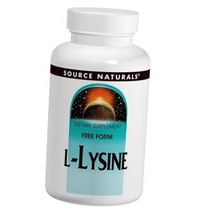 Л Лізин L-Lysine 500 Source Naturals 250таб (27355021)