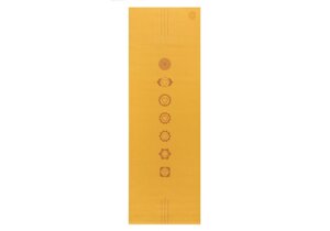 Килимок для йоги Bodhi Leela Chakralign — Чакри Mango 183x60x0.4 см