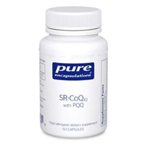 SR-Коензім Pure Encapsulations, Q10 c Пірролохінолінхіноном, SR-CoQ10 with PQQ, 60 капсул (21060)