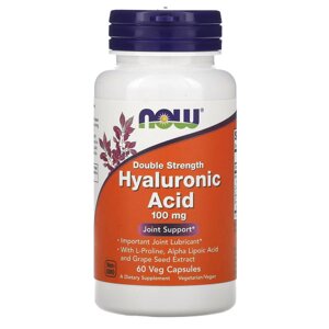 Гіалуронова Кислота Now Foods Hyaluronic Acid 100 мг №60