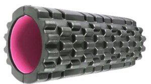 Масажний ролик Power System Fitness Foam Roller PS-4050 Чорно-рожевий