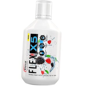 Хондропротектор Рідкий Flex-X5 Liquid Genius Nutrition 500мл Лісові фрукти (03562002)