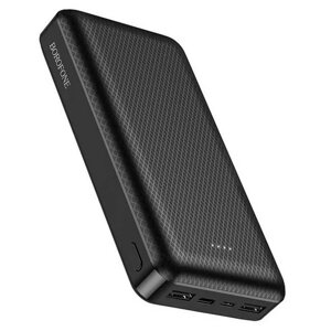 УМБ повірбанк Power Bank BOROFONE Minimalist BJ3A 20000 mAh 2USB Type-C, 2A чорне