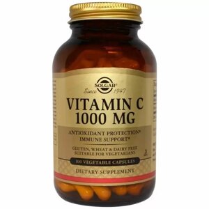 Вітамін C Solgar Vitamin C 1000 mg 100 Veg Caps