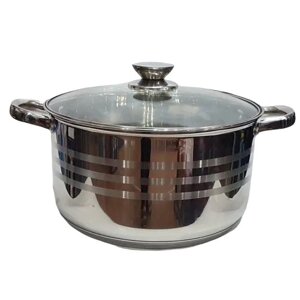 Каструля з кришкою Unique UN-5006 4.5L 22см Нержавіюча сталь