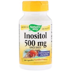 Інозитол Nature's Way Inositol, Once Daily 500 mg 100 Caps NWY40461