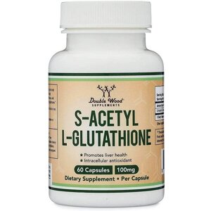 Глутатіон Double Wood Supplements S-Acetyl L-Glutathione 100 mg 60 Caps