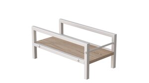 Підставка для системного блоку Ferrum-decor Нікі 21x24x45 Білий ДСП Дуб Сан-Марино 16мм (NIK0009)